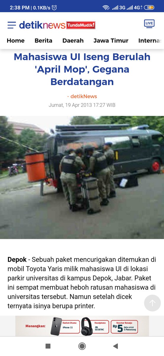 GeoUI_2011's tweet image. Sebelum youtuber membuat konten ngeprank tidak berfaedah, Mahasiswa sudah ngeprank aparat negara. Memang bahwasannya mahasiswa adalah tonggak peradaban