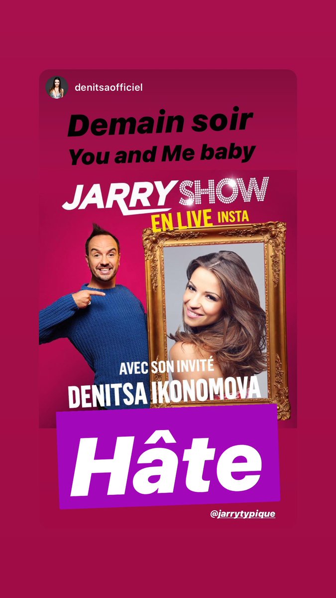 JarryAtypique's tweet photo. Ce soir dans le Jarry Show @DenitsaOff ça va être ouffff !!! #teamdals #DALS https://t.co/GpNB83cUr5