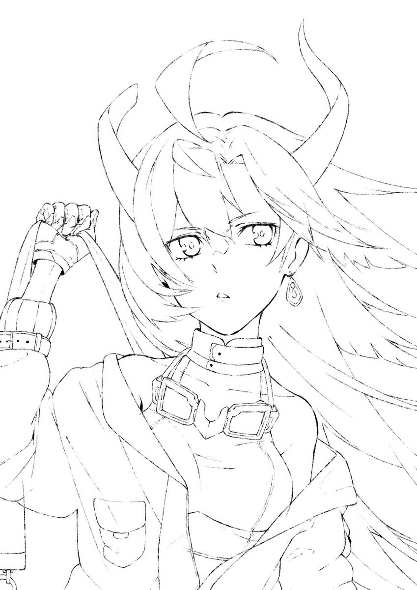 オリキャラ線画線画線画線画線画 