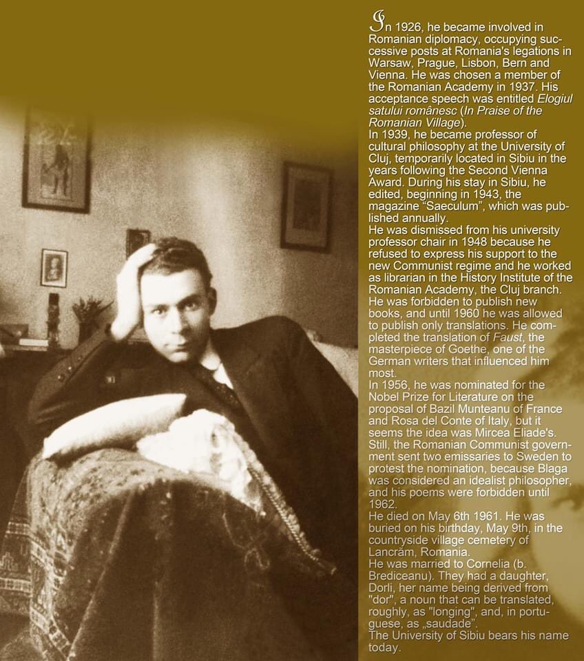 IBivolaru's tweet photo. The exhibition "A Diplomat at the Courtyards of Longing" showcases the period in which Lucian #Blaga carried out his duties as 🇷🇴 Minister Plenipotentiary in #Portugal, between 1938-1938, based on documents from the diplomatic archives of @MAERomania &amp; Blaga family @ICR_Lisboa https://t.co/SRT6sNB4VP