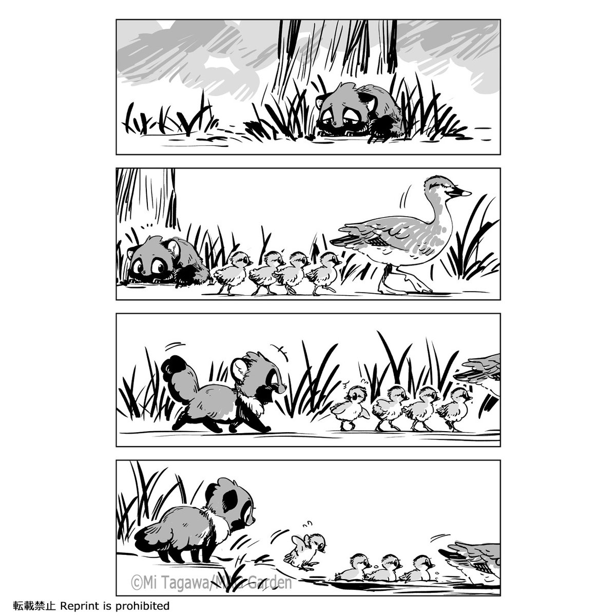 【こりせんまん登場動物②萬八(まんぱち)】
生まれたばかりの化狸の仔。小さいが強い力を持つ。皆が恐れる阡三にも初見から懐く。立派な眷属になるために日々修行中…?
#こりせんまん