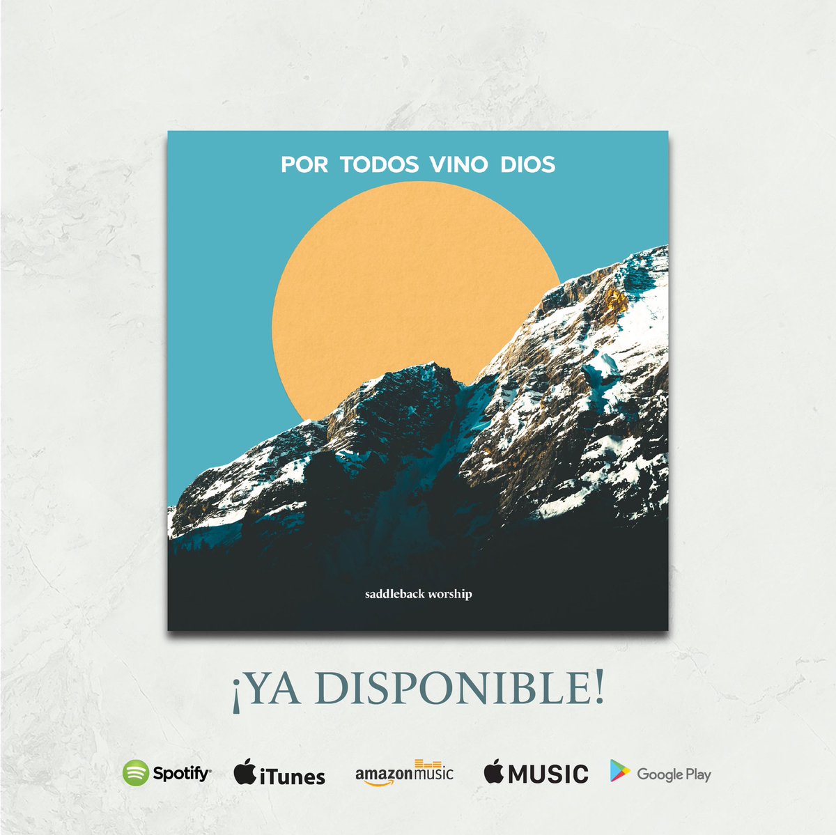 Ya disponible #portodosvinodios lo nuevo de @saddlebackworship <a href="/Saddleback/">Saddleback Church</a> en español! Que bendición poder haber interpretado y producido esta canción 🙌🏼