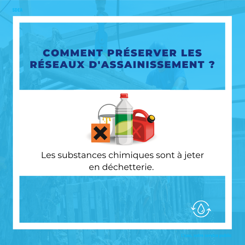 SDEAAlsaceMose's tweet photo. Les substances chimiques, telles que les peintures, solvants, diluants et hydrocarbures, perturbent le fonctionnement des stations d'épuration lorsqu'elles sont jetées dans les toilettes ou l'évier. Il est indispensable de les jeter en déchetterie. ✅ https://t.co/qsqzMtxyDK https://t.co/90ap2CQJP5