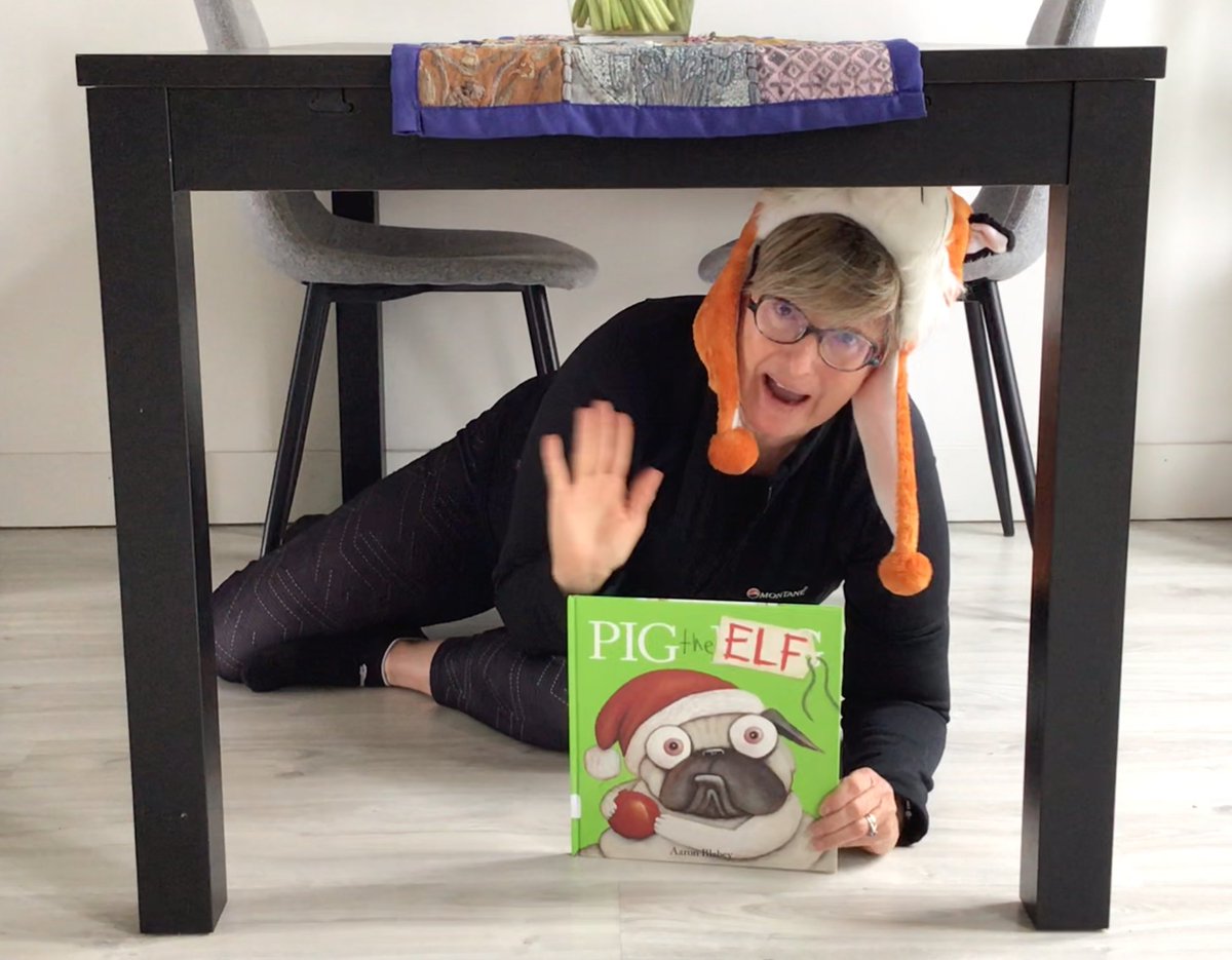 JulieMuirReads's tweet photo. Lockdown madness. When you suggest that reading under the table is possible fun thing to do. ๐คช
#ISAreads #INTLchat #PYPlibrary #ISAlibraries #distancelearning #schoollibrarylife https://t.co/YTsgibGWnj