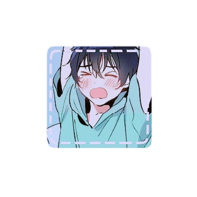 ⠀⠀⠀⠀menguap lebar dengan kedua tangan merenggang ke atas. Hoaam.