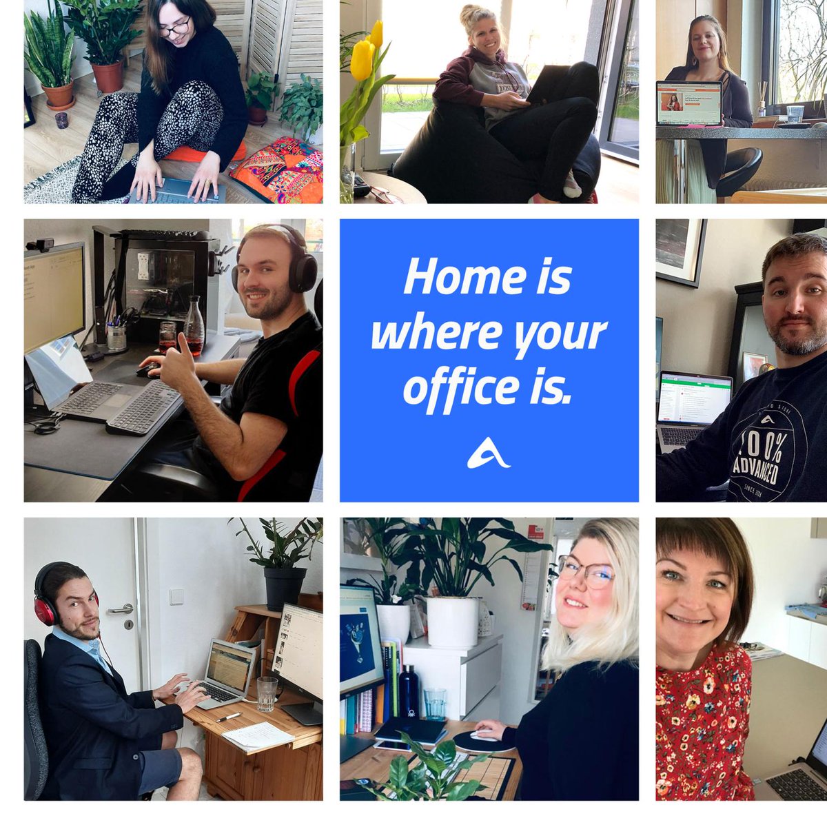 advancedstore's tweet photo. To all of our clients, friends and networks, we hope that you are all keeping #stayhealthy during these unsettling times. We are still available for you. x 
#staypositive #advancedstore #stayhome #homeoffice #homeofficebuddy #mobileoffice #onlinemarketing #marketing #Corona https://t.co/C7uyj4ZU3R