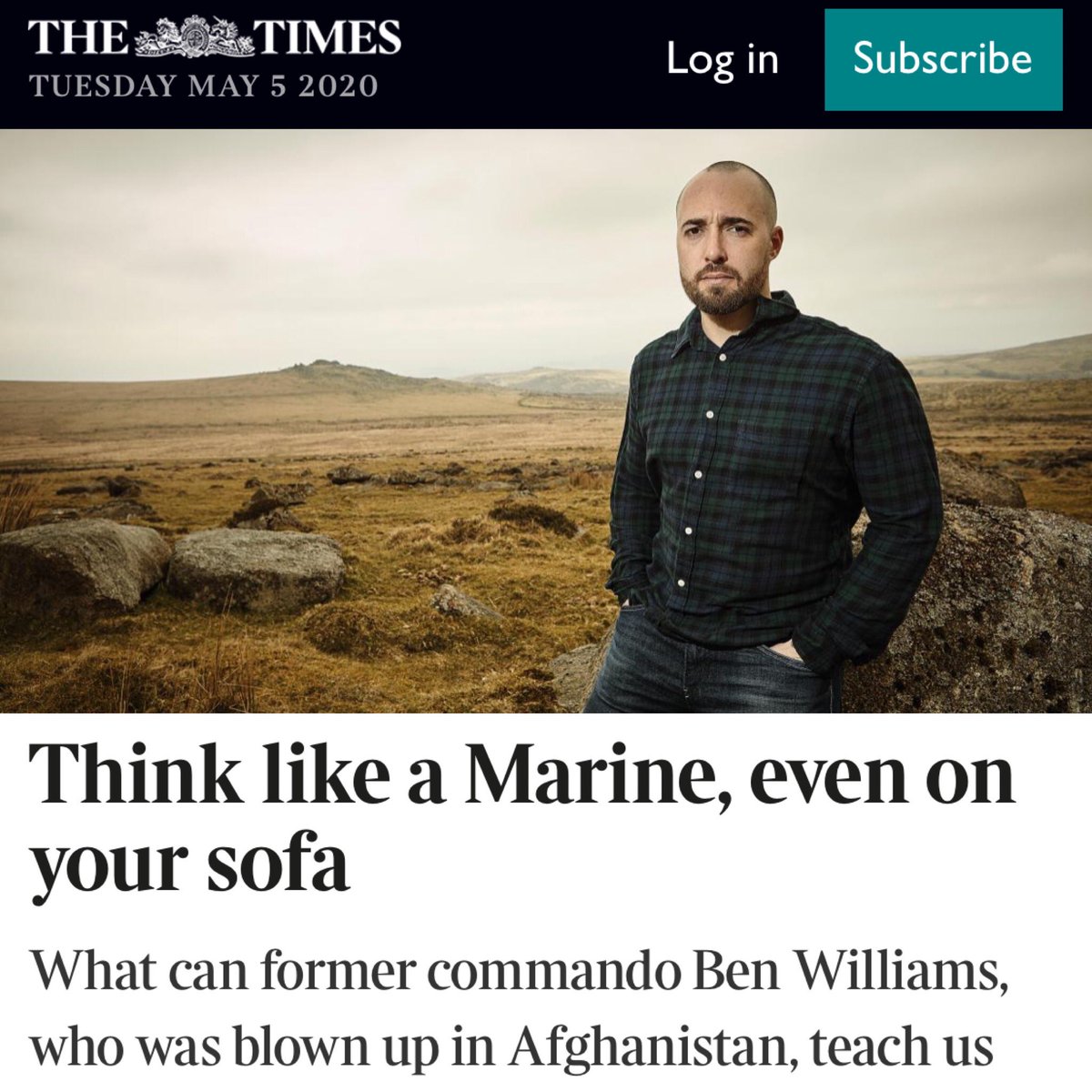 CommandoMindset's tweet photo. Here is @Ben_williams_CM in @thetimes explaining the #CommandoMindset. But the Book & Listen to the podcast here https://t.co/FIoUKfKi0p https://t.co/SiKKzeMk0o