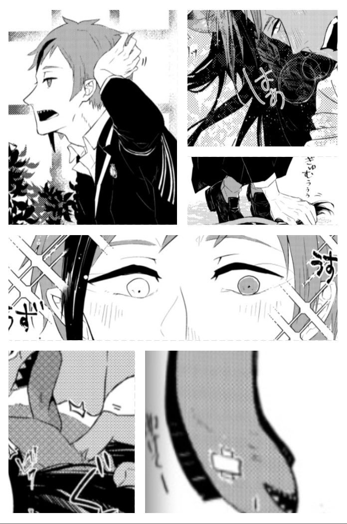 身内?アンソロにお呼ばれしたので、まさかの??で描きました〜。
?の愛情表現調べるとたまらんかった……楽しかったよ…ふふ

早く皆さんの原稿が読みたくて禿げあがりそうである。鈴先生、監修と原稿頑張って〜 