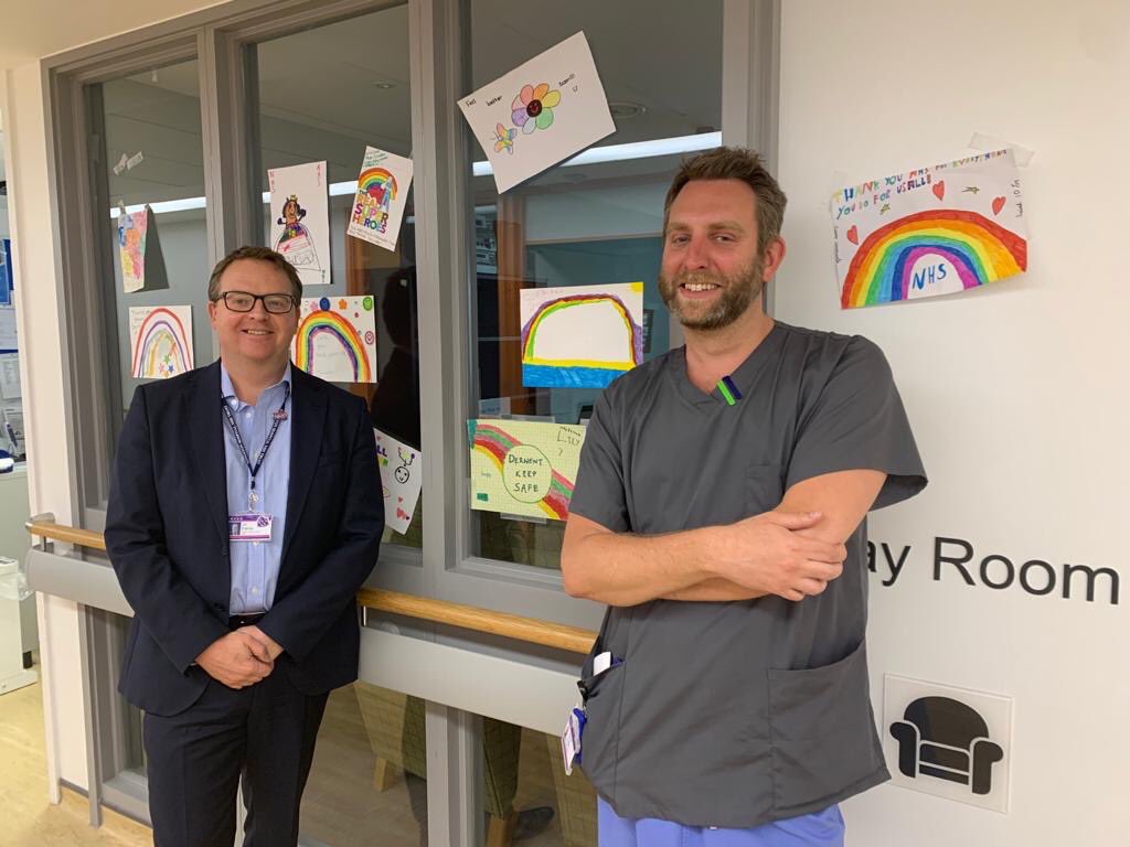 K_and_R_NHS's tweet photo. Thank you to residents of the Sunray Estate in Tolworth for your wonderful donations of rainbow artwork to brighten up the wards 🌈 https://t.co/BFwaxjYdxm #ThankYou https://t.co/9iXWC9ABGw