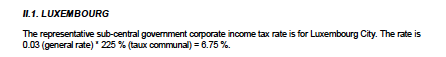 Luxembourg: There is a tax. It& #39;s very low, don& #39;t worry.