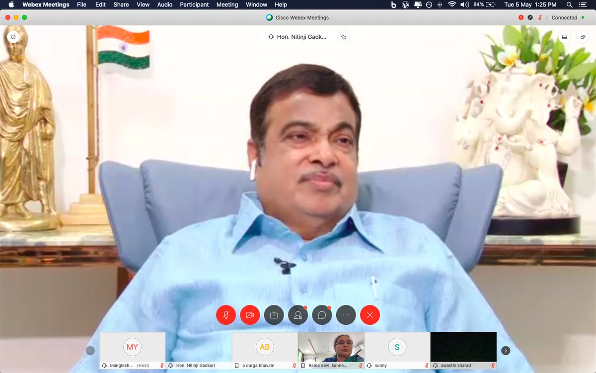 #leaping ahead #COVIDー19 <a href="/nitin_gadkari/">Nitin Gadkari</a> ji addressing startups of <a href="/AIMtoInnovate/">Atal Innovation Mission Official</a> in webinar organised by <a href="/AICALEAP/">Atal Incubation Centre ALEAP We-Hub</a> #weleap

<a href="/jayesh_ranjan/">Jayesh Ranjan</a> <a href="/KTRTRS/">#RAMpage</a> <a href="/ccmb_csir/">CSIR-CCMB</a> <a href="/NITIAayog/">NITI Aayog</a> <a href="/rramanan/">Ramanan Ramanathan</a> <a href="/PMOIndia/">PMO India</a>