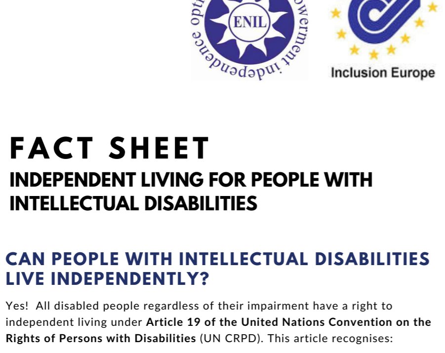 InclusionEurope's tweet photo. "Can people with intellectual disabilities live independently?" asked a paper by @ENIL_EU (with our contribution).
The answer, of course, is a resounding YES.

Learn more this #ILDay2020 here https://t.co/InER2nZ2dT https://t.co/x9p9p1r4J6