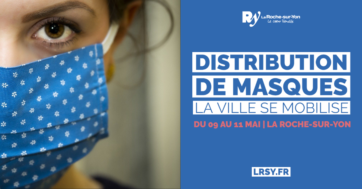 larochesuryonfr's tweet photo. 😷 Du samedi 9 au lundi 11 mai, la Ville de @larochesuryonfr va distribuer des #masques à ses habitants. Des rendez-vous seront fixés selon l'ordre alphabétique des noms de famille et organisés sur 7 sites de retrait piétons et 4 sites drive.
⏩ https://t.co/SpbGyywdTv https://t.co/WLVDkaEW03
