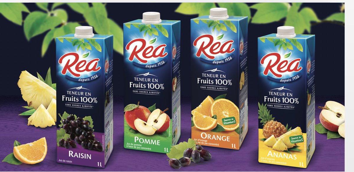 Publicisactiv_'s tweet photo. On fait le plein de vitamines avec #Réa ! Et aujourd’hui, la gamme «Teneur en fruits 100%» renouvelle son design grâce aux équipes @noir_carre de Publicis Activ. Un immense 🙏 à Réa pour leur confiance. #griffeActiv #momentclé #design https://t.co/yZRDfa2ChW
