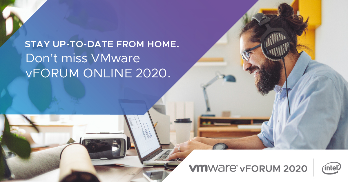 Registreer nu voor de #vForum Online 2020 sessies: ow.ly/gySt50zvMTz
✅ Digital Workspace &amp; Business Continuity (13 mei)
✅ Multi-cloud (20 mei)
✅ Security and virtual cloud networking (3 juni)
✅ Modern Applications (10 juni)