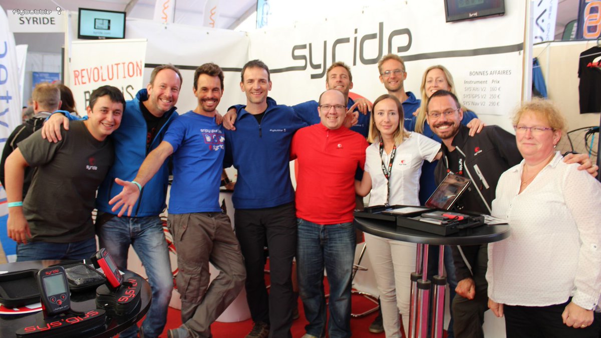 FlybubbleTeam's tweet photo. Flybubble Carlo, Nancy, Boris & Dickon with Syride crew at Coupe Icare. Such an enthusiastic innovative team creating great freeflight products! https://t.co/vPVm9YQ2DT #syride #sysonev3 #sysone #sysaltiv3 #sysalti #sysgpsv3 #sysgps #sysnavv3 #sysnav #sysevolution #sysevo https://t.co/UuNqofSZxx
