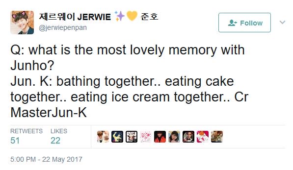 Jun2daHo's tweet photo. @dlwnsghek I thought it's Minjun again 😄 #junbros https://t.co/aqyuDnlI4N