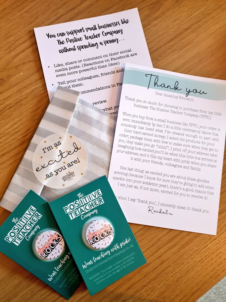 miss_marrison's tweet photo. Too excited to put this little badge on the lanyard 👩🏼‍🏫 Thanks @TPositiveTC #geographyrocks #teacherlife https://t.co/N3a3qCJoor