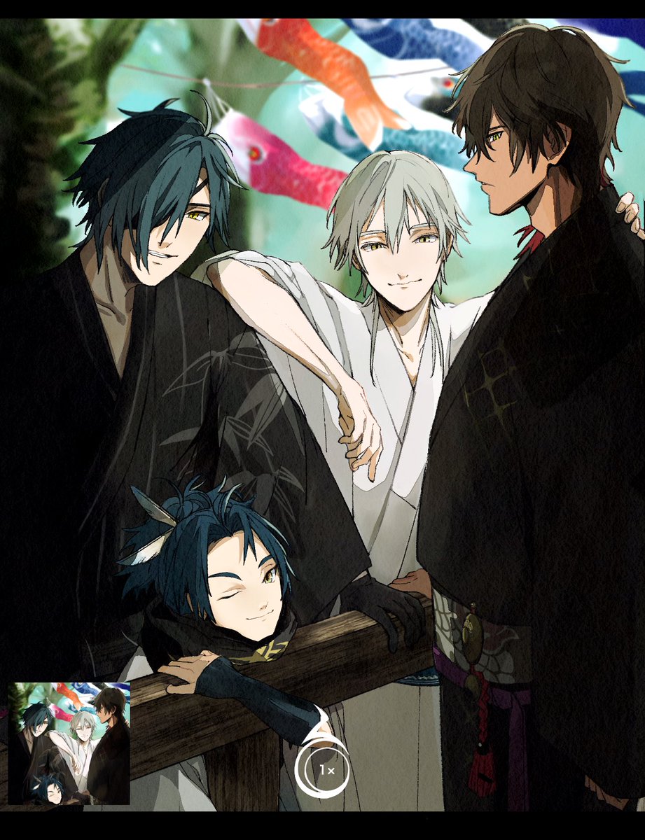 刀剣乱舞 伊達組の軽装揃った記念日 本丸視察 わたものイラスト 刀剣乱舞 伊達組の軽装揃った記念日 本丸視察 わたものイラスト