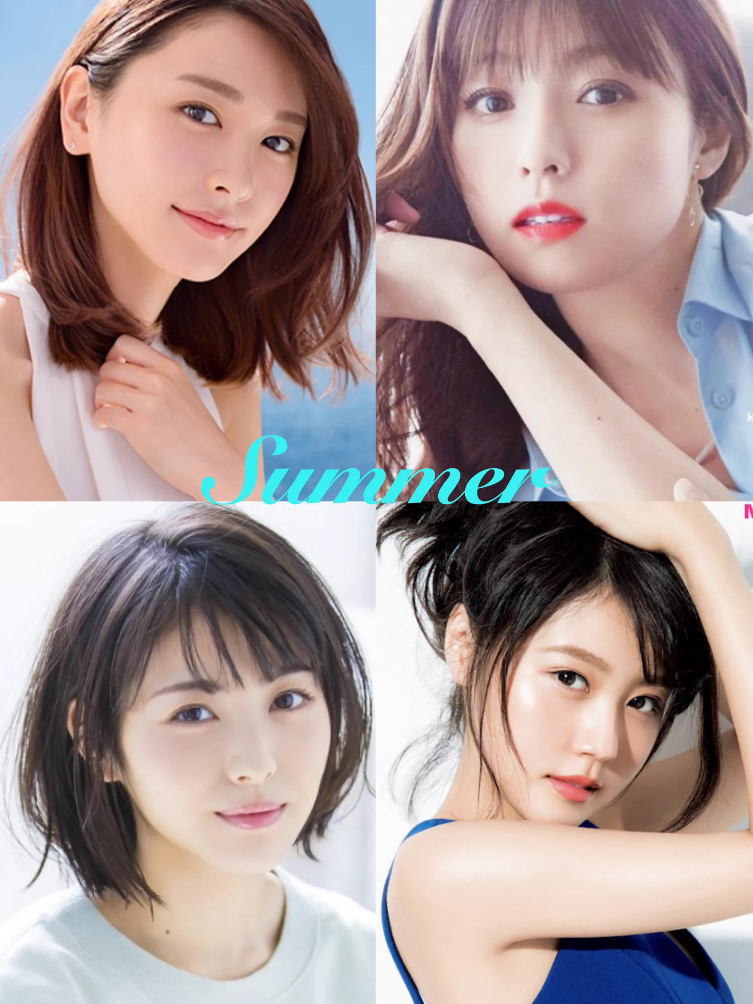 芸能人で分ける春夏秋冬4タイプの「パーソナルカラー」自分のPCの参考にしてみて。