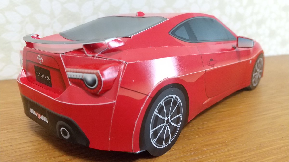 トヨタ 86 トヨタのディーラーで配付された非売品のペーパークラフト