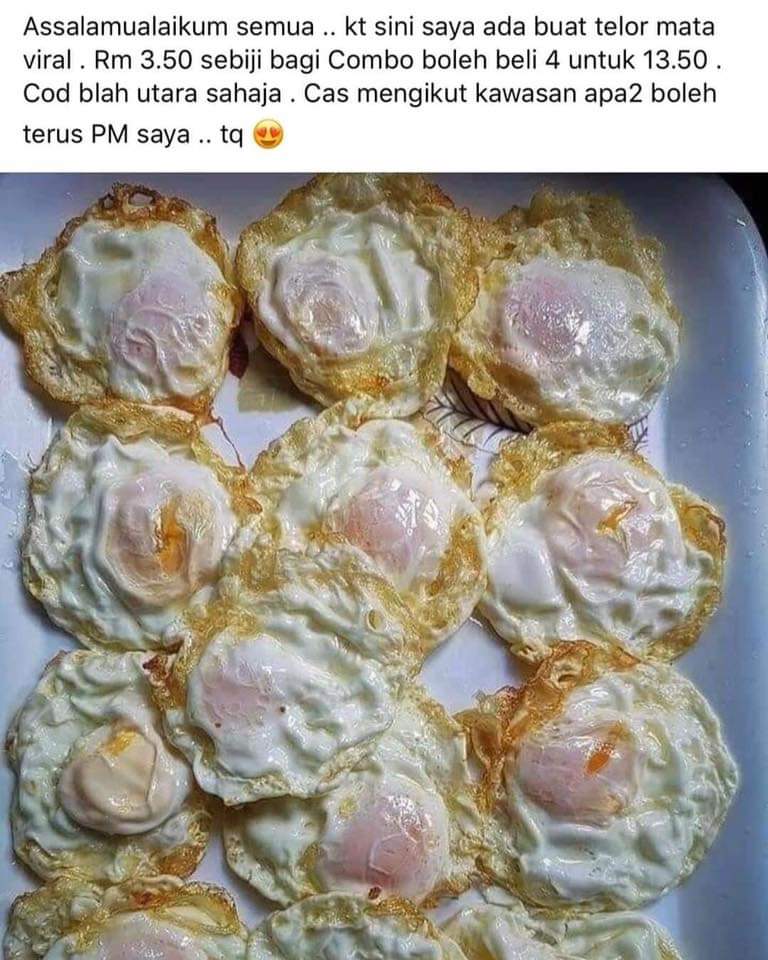 SantaiDanSampah's tweet photo. Telur mata makanan Paling senang..
Pasal tu dia jadi Mahal.. https://t.co/3ZPvLCVOiA