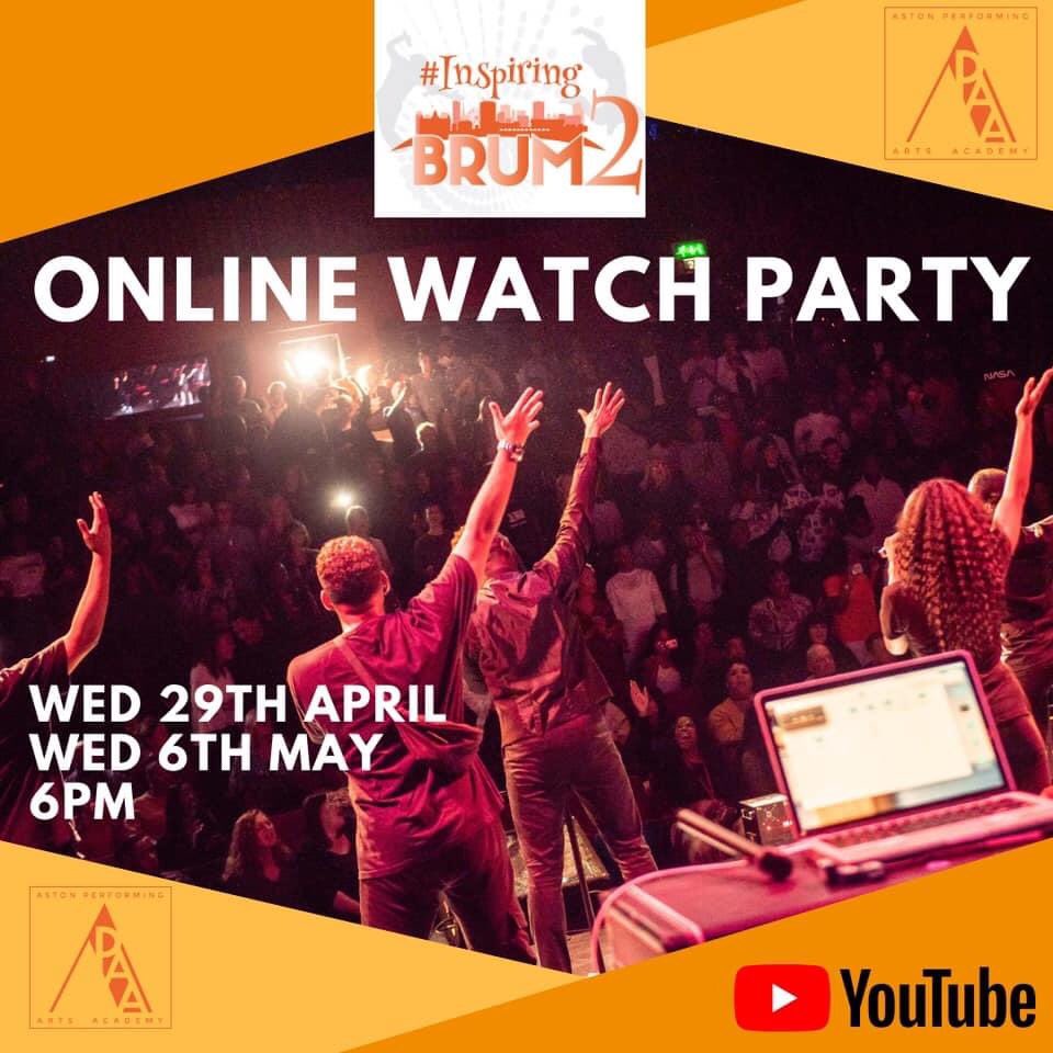 Tru_Powell's tweet photo. We are hosting our second online watch party of #InspiringBrum2 tmr at 6pm. Please grab some popcorn, grab a drink and come and join the fun. If you would like to join us, contact us for the link and we will send to you! #IB2 @AstonPAA @PelePerformer @VanessaRWL https://t.co/mqFoq3GeGs