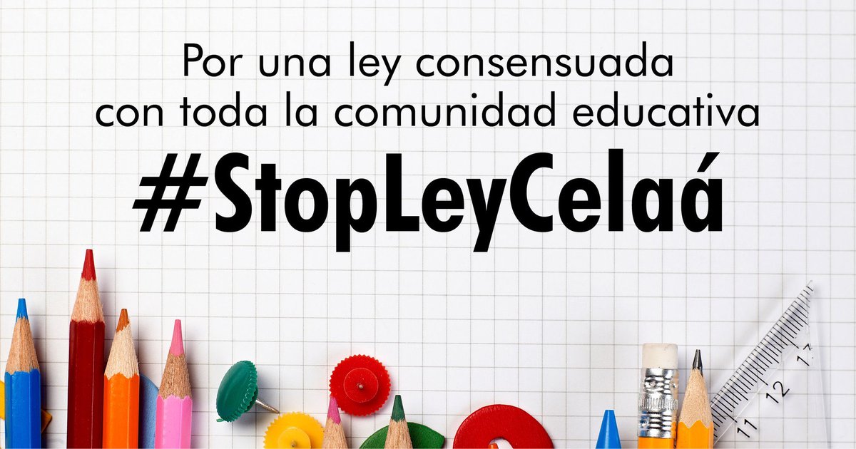 _Maria_Paris's tweet photo. 📚 Una reforma educativa es suficientemente importante como para no tramitarla de tapadillo durante una pandemia y sin consultar a nadie. Así NO #StopLeyCelaa 🛑 https://t.co/WQ7rlEwnwI