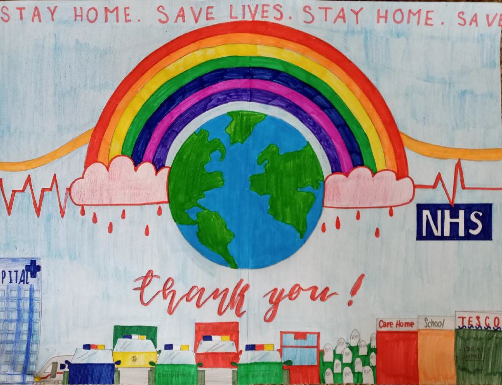 KingsmeadAc's tweet photo. Wonderful art work from Israt in Y9 #StayHome https://t.co/F3VbQyRXyq