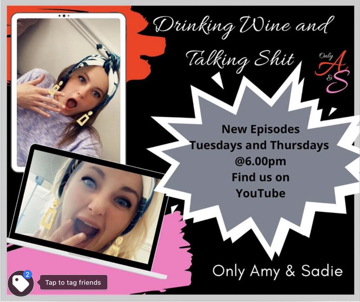 Only_DWTS's tweet photo. Tonight’s the night!! Excited to share the new video and hopefully you’ll like the new additions!! 😍😍😍 #DrinkingWineAndTalkingShit 🍷 💩 https://t.co/Ikvs42MoRU
