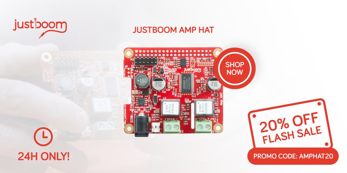 Pi Supply (@pisupply) on Twitter photo 24 HOUR FLASH SALE! Save 20% on our JustBoom Amp HAT - the perfect high quality audio board for the <a href="/Raspberry_Pi/">Raspberry Pi</a> mini computer!
uk.pi-supply.com/products/justb… 24 HOUR FLASH SALE! Save 20% on our JustBoom Amp HAT - the perfect high quality audio board for the <a href="/Raspberry_Pi/">Raspberry Pi</a> mini computer!
uk.pi-supply.com/products/justb…