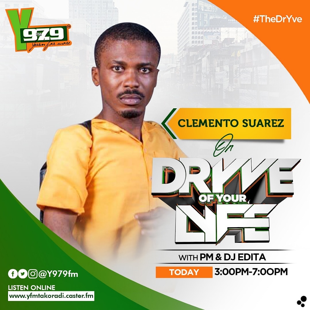 PmDePresenter's tweet image. 🌍🇬🇭🇯🇲⭐️🗣🎤🙌 I will be having an insightful conversation with the Man of the moment @clementoSuarez on the #No1 Late Afternoon Show #TheDrYve
 #TerrificTalentTuesday .(3pm to 7pm) on @y979fmofficial

#Firesquad 💥💥💥
#UrbanRadioBeast
#MadeByGod
#UpnessStill
#Blaklaaa