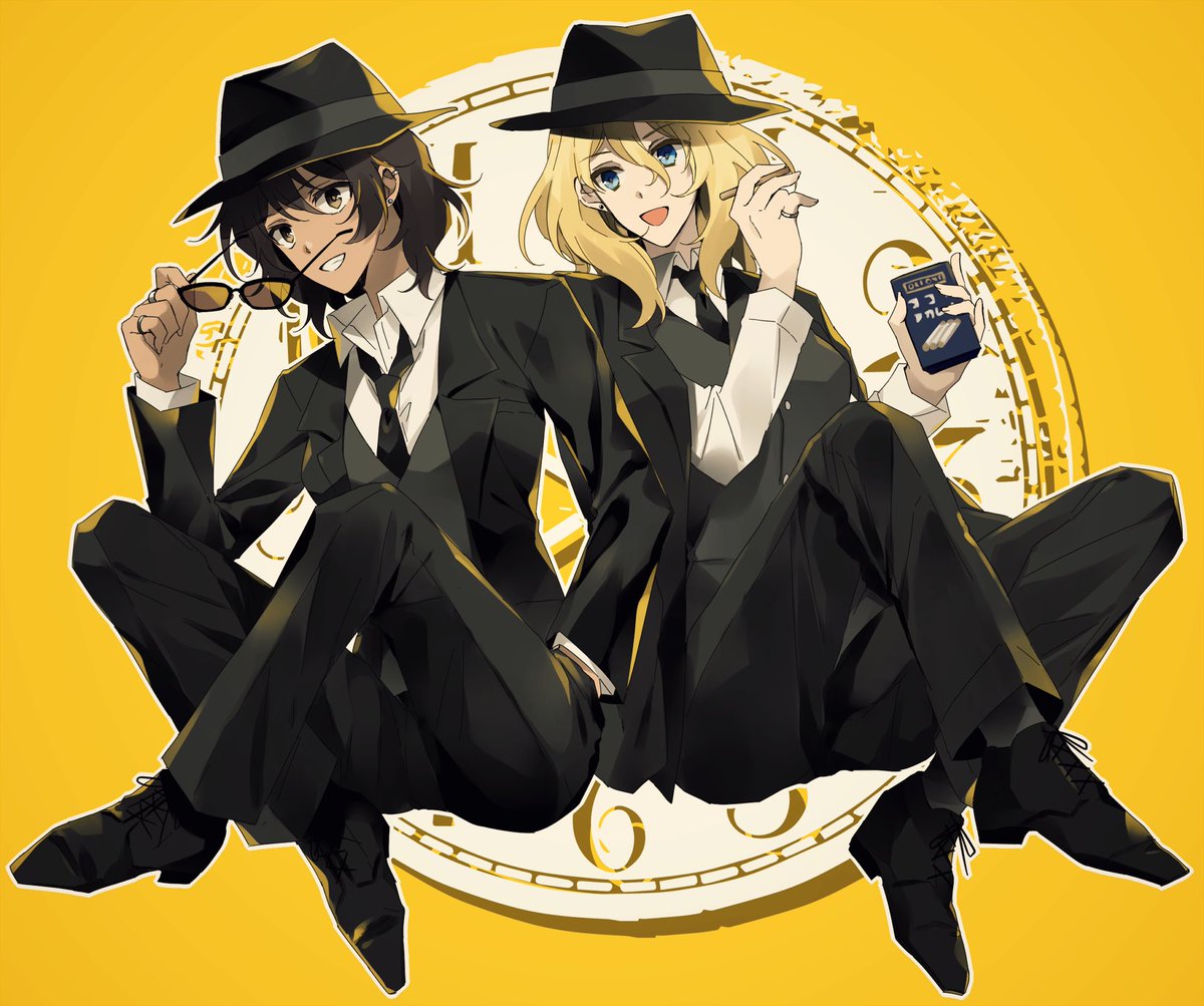 安藤(ガルパン) ,押田(ガルパン) 「スーツ安押 」|天月城のイラスト