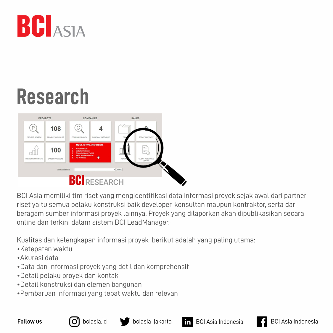 bciasia_jakarta's tweet photo. secara online dan terkini dalam sistem BCI LeadManager.
#BCIAsia #Indonesia #architecture #construction #engineering #design #buildings #research #realtimeproject #online #project #information #developer #architect #contractor https://t.co/fKyUaWZDRs