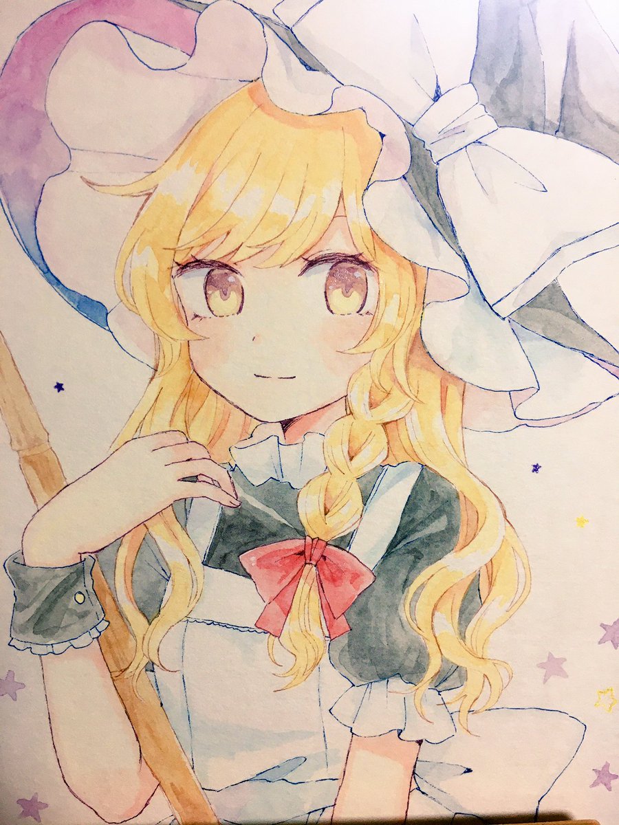 霧雨魔理沙 「色紙まり 」|もずくず🐘例大祭う34bのイラスト