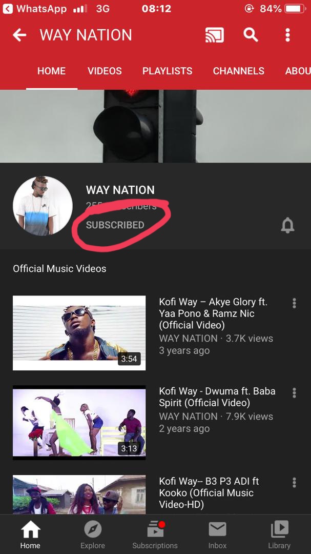 Kofiwaygh's tweet photo. YouTube Account is back now,Click the link to subscribe,be the first to watch the unreleased videos.
https://t.co/d6DYK0LbMw
#Way_Nation
#SomeWay_Bi https://t.co/uE8NKazbFu