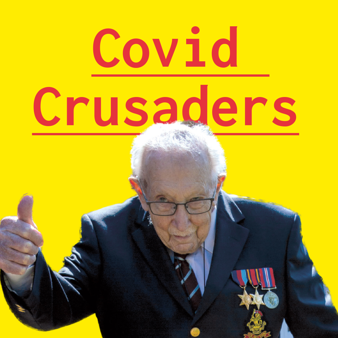 BigIssue's tweet image. From Captain Tom Moore who won the hearts of the nation by raising millions for the @NHSuk to volunteers in Yorkshire who are sewing scrubs for GPs. In this week's mag, we shine a light on Britain’s most creative good Samaritans. 

Do you know a #CovidCrusader? Let us know!
