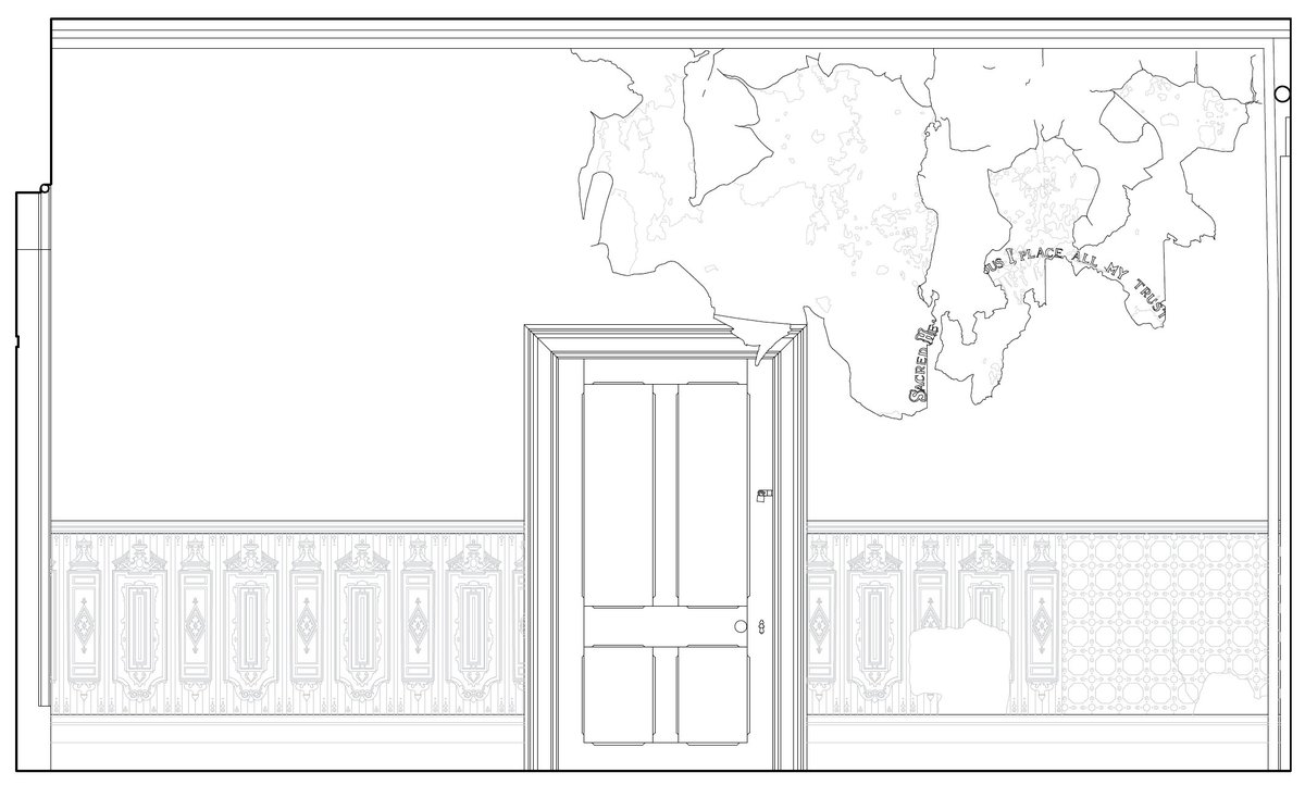 Reaching the first floor of the convent there's another inscription on the wall. Faith is embedded in every inch of this building to constantly remind and foster the girls in the beliefs of the Church.