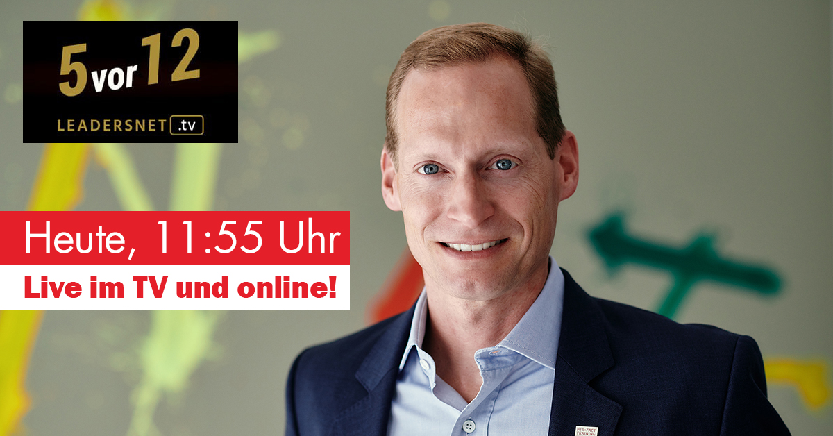 Christoph Stieg heute um 11:55 in 5 vor 12 live im <a href="/leadersnet_at/">Opinion Leaders Network - LEADERSNET</a>
 Live-Stream und TV (W24, Regional TV ...) in einer #Diskussion zur #Krise der #Eventbranche und möglichen Auswegen -> facebook.com/opinionleaders…

#Event #livetv #leadersnet #perfacttraining