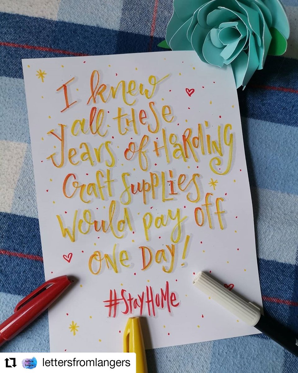 KatieLLangley's tweet photo. Vindication for us crafter at last! #keepcraftingandcarryon https://t.co/wNAnQ0drUD