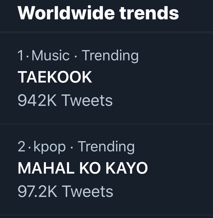 btsworldwider's tweet photo. 🌎 “PH ARMYS” is also now trending worldwide at no.19 partly because 🇵🇭Philippines ARMYs trended ‘MAHAL KO KAYO’ worldwide at no.2 after TAEKOOK. @BTS_twt https://t.co/oVEF01hX8Y