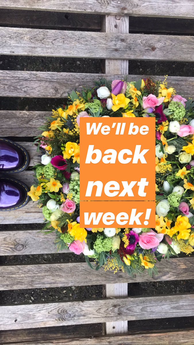 Raysflorist's tweet photo. Ray's Florist is re-opening for local orders via our web shop, https://t.co/r44CXnc3Lf, or over the phone, 01252311966, next week. The shop will be closed for walk ins but We are offering contact free deliveries. We look forward to hear from you 🧡💛 https://t.co/l8inS4OTRE