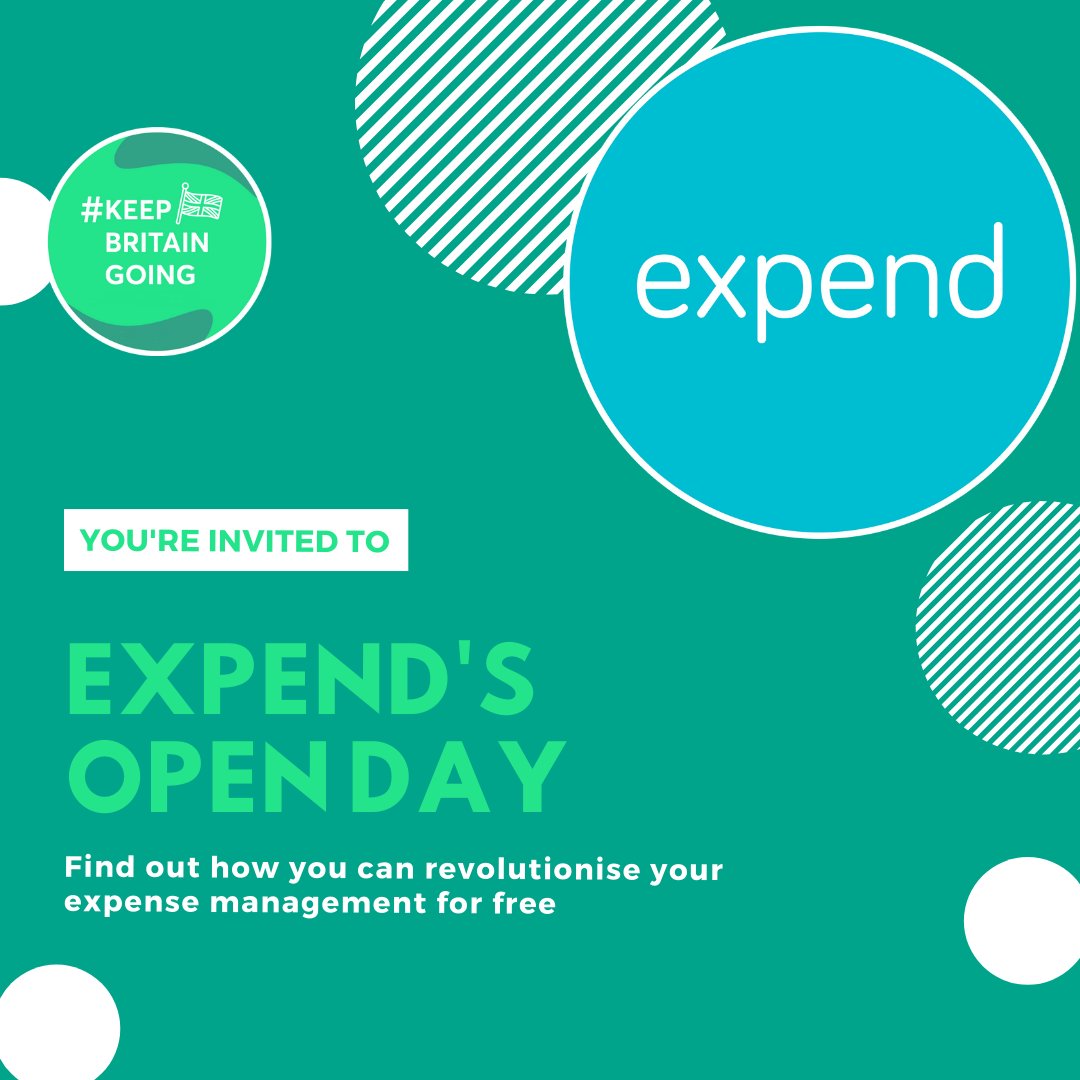 Join @Expend next Wednesday for their first 'Open Day' where the team will answer your questions about expenses and show you how they can make life for you (and your employees) so much easier.

Plus, they are currently offering their product for FREE until September 2020!