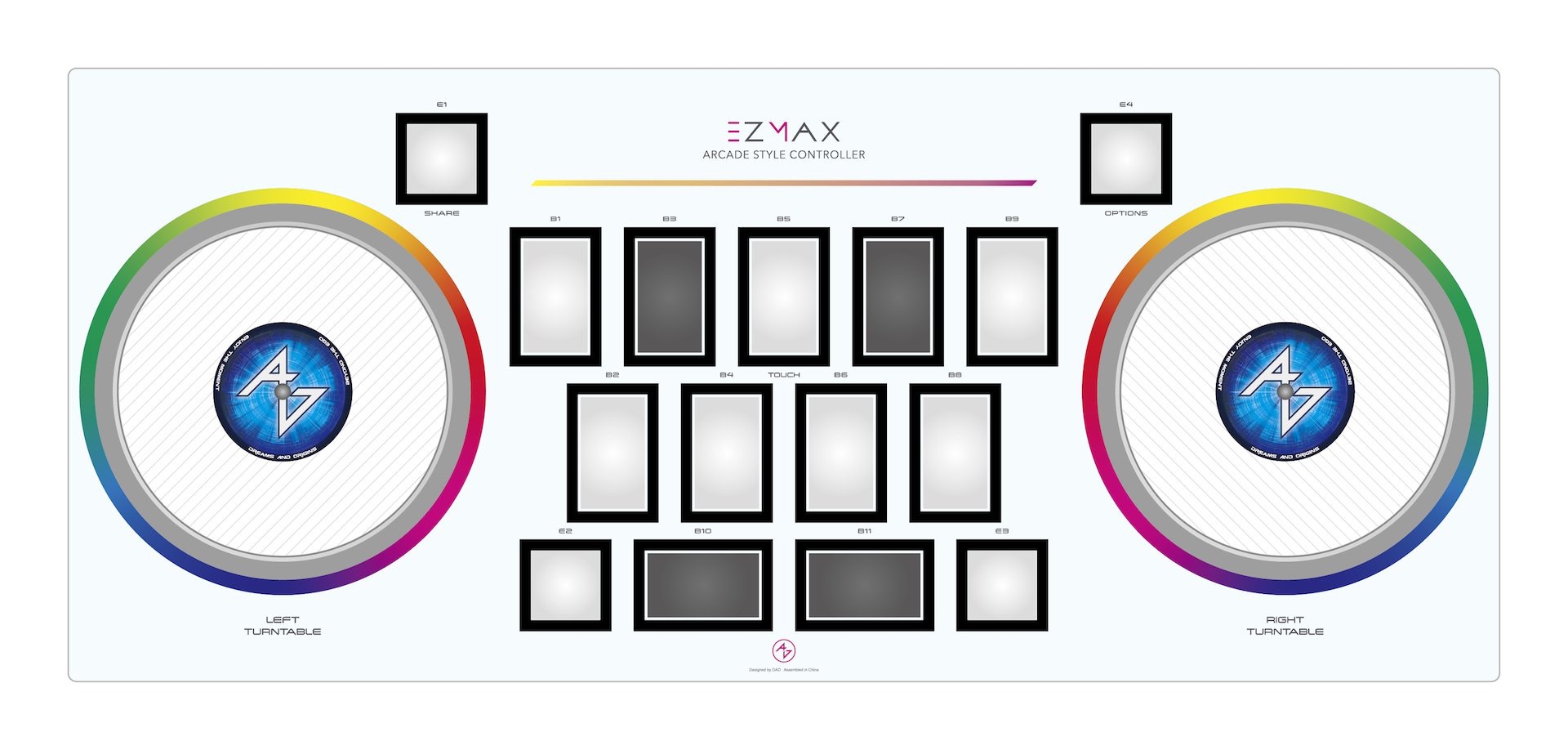 EZMAX コントローラー (静音対策済み) DJmax beatmania