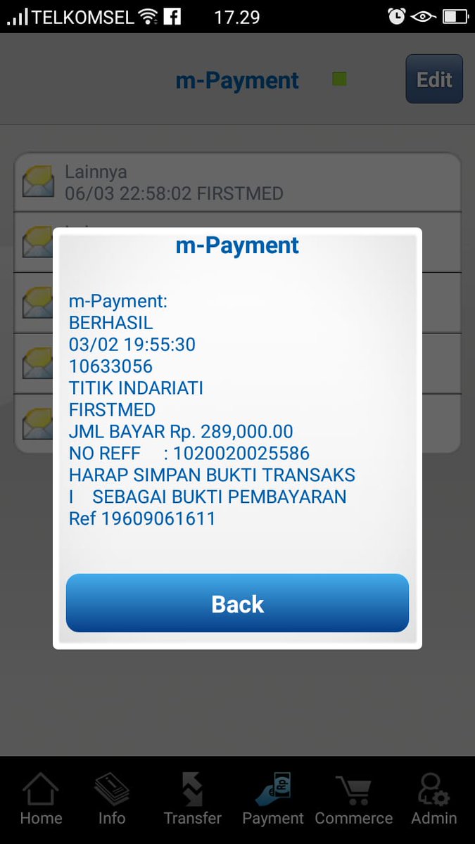YogaDennys's tweet photo. @FirstMediaCares Ini bukti pembayaran saya di bulan februari https://t.co/YSSol1bQLB