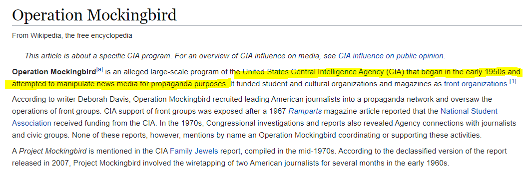 Dulles was simply copy & pasting Nazi programsMockingbird mirrored the Nazi propaganda tactics, MKUltra was a continuation of their psychological warfare experiments, & it's sister program:MKNaomiWas a continuation of Nazi biowarfare programs