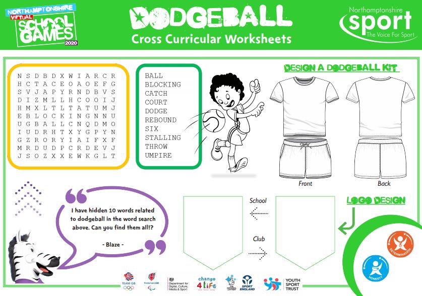 Nsport's tweet photo. NORTHAMPTONSHIRE VIRTUAL SCHOOL GAMES

Looking for something different after trying out our Dodgeball challenges? Why not download our Activity Card to complete with puzzles, quizzes and even a Design your own Dodgeball Kit!

Download at https://t.co/59pdkz8Sqo https://t.co/iXNpbyk5kG