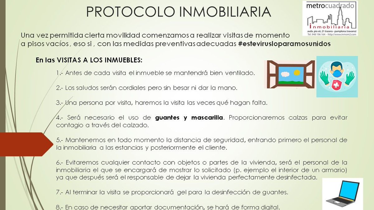 InmoM2's tweet image. Ya queda menos para vernos! por la salud de todos hay que esperar a que todas las medidas preventivas estén listas, puedes ir pidiendo cita previa por teléfono en el 948196164 o bien en info@inmom2.com, creemos que con las medidas preventivas adecuadas #EsteVirusLoParamosUnidos