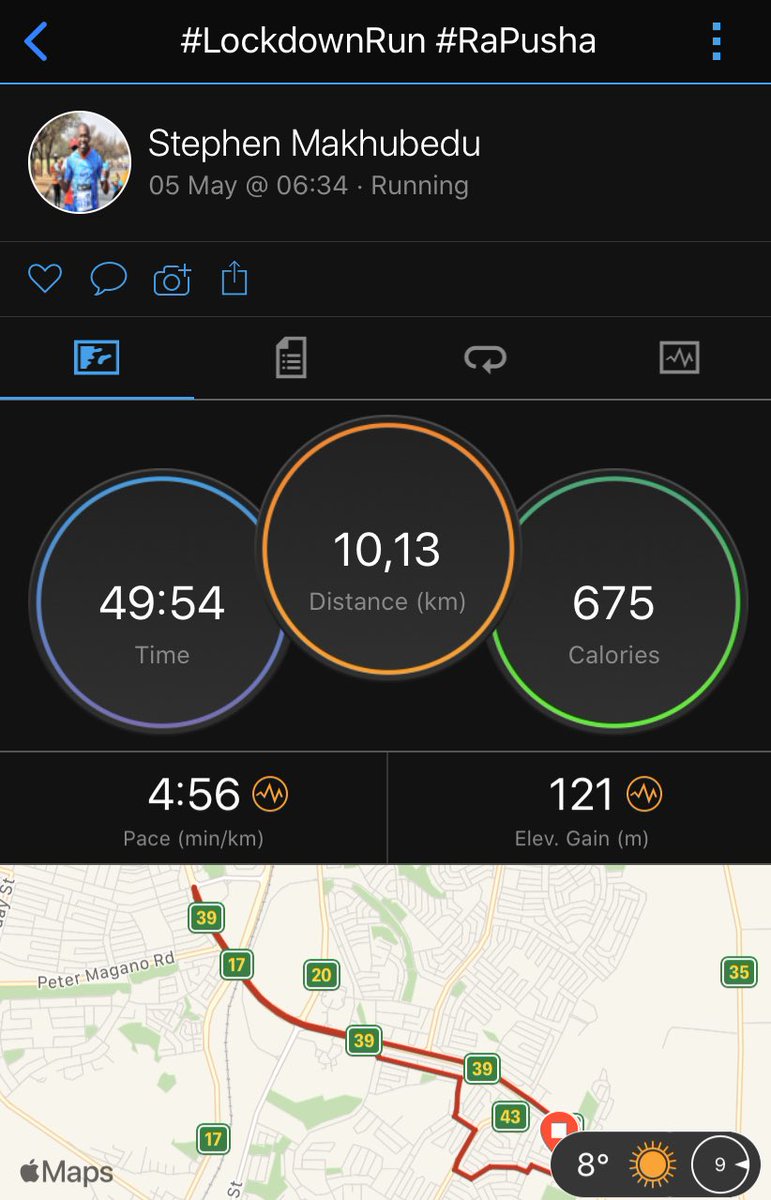 makhubedusn's tweet image. #LockdownRun 
#Day5 
#RaPusha