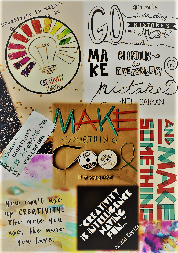 wellbeing_ss's tweet photo. Day 8 - Create something!  To create means to bring something new into existence - it's real life magic!  Make a poster, a cake, a new dance move, a gift, a poem, a collage (like ours), a mistake.  Whatever you make - it will be magic!  #creativityismagic #30daywellbeingchallenge https://t.co/VuHkv3SjgA